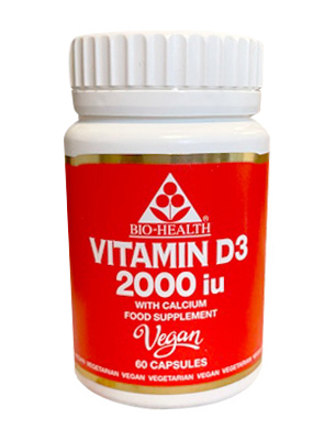 Bio Health Vegan Vitamin D3 2000iu 60 Caps